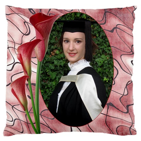Shades Of Red Large Cushion Case By Deborah Front