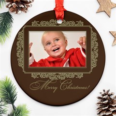 xmas - Round Ornament (Two Sides)
