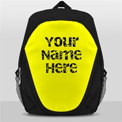 Bright Yellow Personalized Name Backpack Rucksack - Backpack Bag