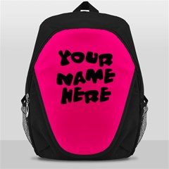 Hot Pink Personalized Name Backpack Rucksack - Backpack Bag