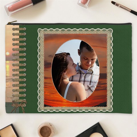 Sunset Xxxl Cosmetic Bag By Lil Front