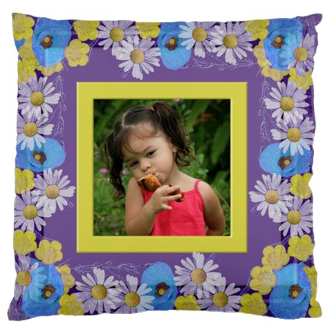 Precious Poppy Large Cushion Case By Deborah Front