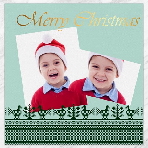 Merry Christmas By Clince 11.4 x11.56  Canvas - 11