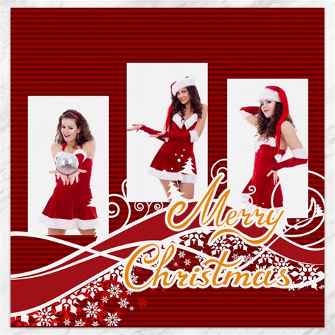 Merry Christmas By Clince 11.4 x11.56  Canvas - 12