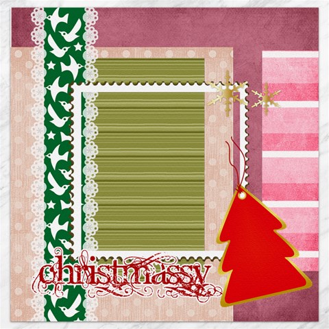 Merry Christmas By Clince 11.4 x11.56  Canvas - 17