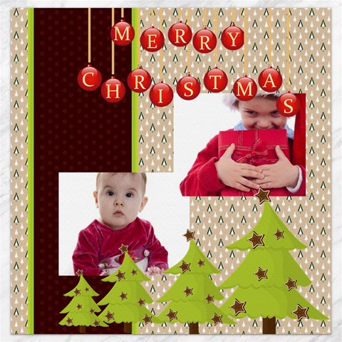 Merry Christmas By Clince 11.4 x11.56  Canvas - 18