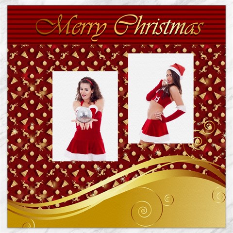 Merry Christmas By Clince 11.4 x11.56  Canvas - 5
