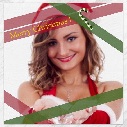 Merry Christmas By Clince 11.4 x11.56  Canvas - 8