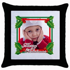 xmas - Throw Pillow Case (Black) xmas - Throw Pillow Case (Black)