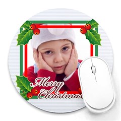 xmas - Collage Round Mousepad xmas - Collage Round Mousepad