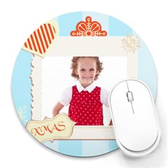 xmas - Collage Round Mousepad xmas - Collage Round Mousepad