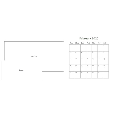 Swirls Desktop Calendar 2025 By Mim Feb 2025