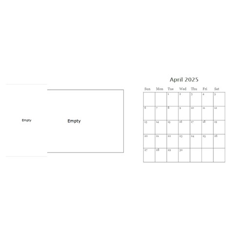 Swirls Desktop Calendar 2025 By Mim Apr 2025