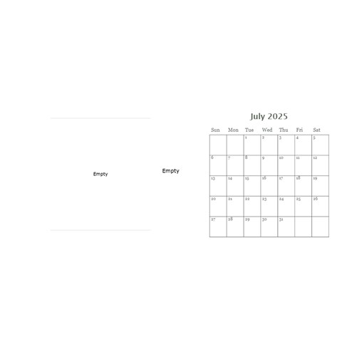 Swirls Desktop Calendar 2025 By Mim Jul 2025