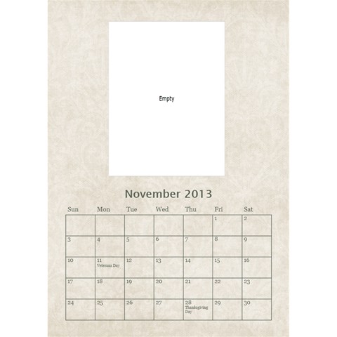 Damask Dream Desktop Calendar 2013 By Mim Nov 2013