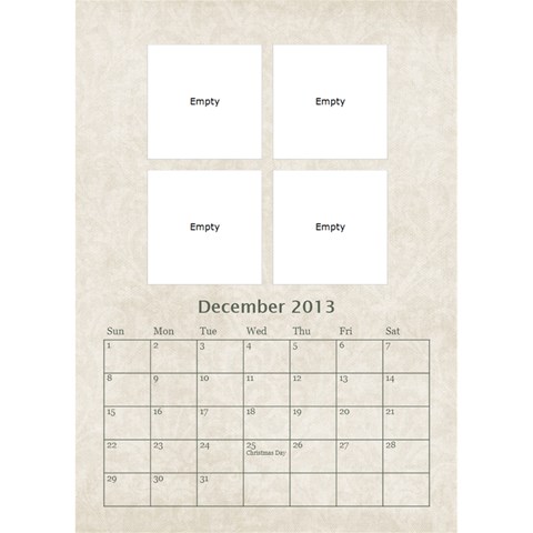 Damask Dream Desktop Calendar 2013 By Mim Dec 2013