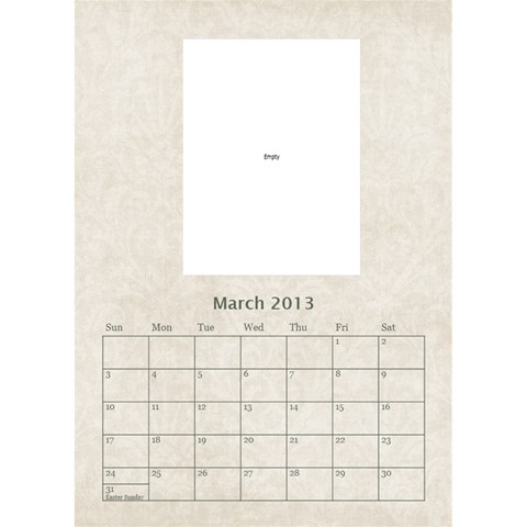 Damask Dream Desktop Calendar 2013 By Mim Mar 2013