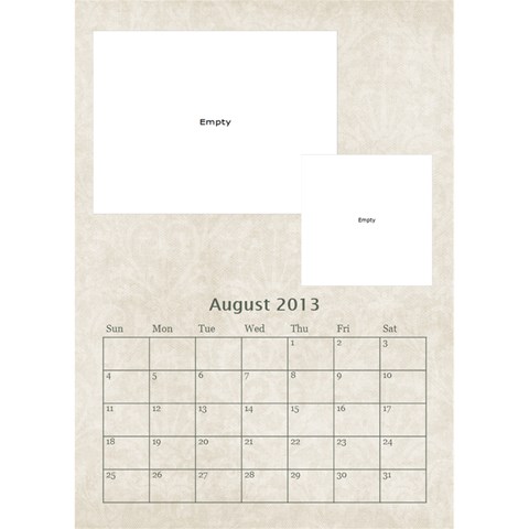 Damask Dream Desktop Calendar 2013 By Mim Aug 2013