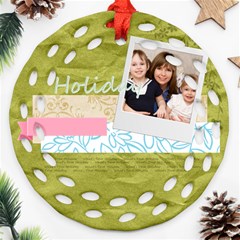 xmas - Round Filigree Ornament (Two Sides) xmas - Round Filigree Ornament (Two Sides)