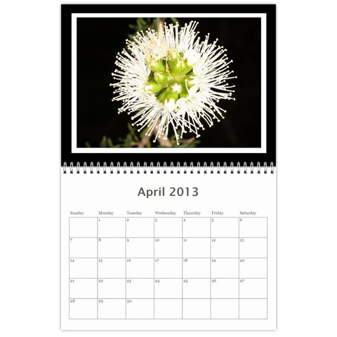 2013 Basic Black & White Calendar By Mim Apr 2013