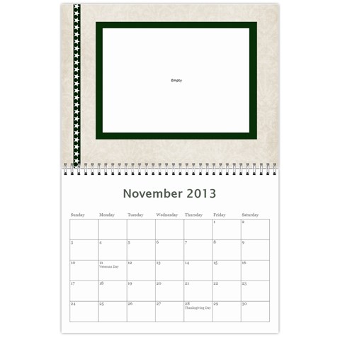 Damask Calendar For 2013 By Mim Nov 2013