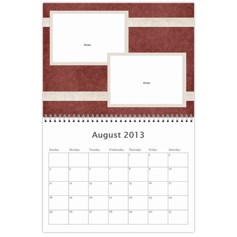 Damask Calendar For 2013 By Mim Aug 2013