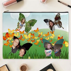 Field of Butterflies Cosmetic Bag (XXXL) 2 sides Field of Butterflies Cosmetic Bag (XXXL) 2 sides