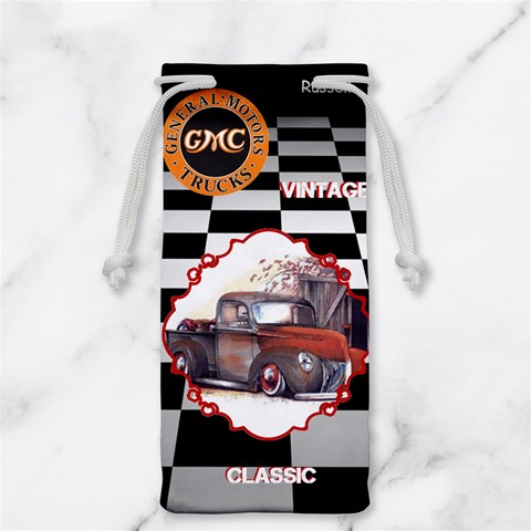 Jewelry Watch Bag Vintage Gmc Classic Truck By Pat Kirby Back