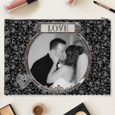 Love Xxxl Cosmetic Bag By Lil Back