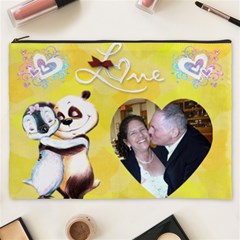 Penguin, Panda Love Cosmetic Bag (XXXL) 2 sides