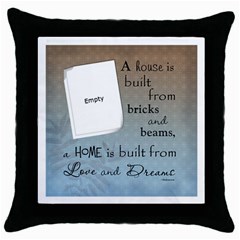 Home and Love Throw Pillow Case - Throw Pillow Case (Black) Home and Love Throw Pillow Case - Throw Pillow Case (Black)