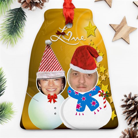 Our First Christmas Bell Ornament (2 Sides) By Kim Blair Back