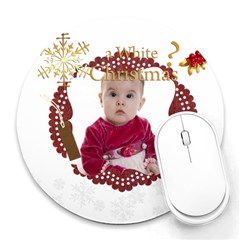 xmas - Collage Round Mousepad