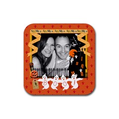 Boo! Halloween Coaster - Rubber Coaster (Square) Boo! Halloween Coaster - Rubber Coaster (Square)