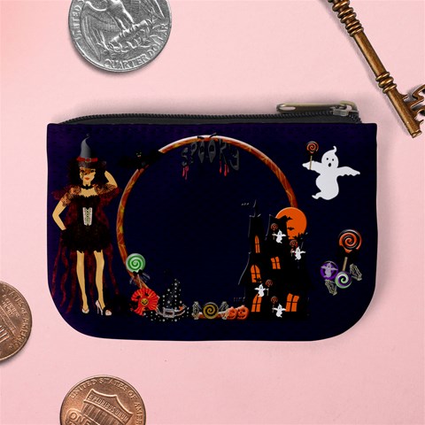 Trick Or Treat Mini Coin Purse By Claire Mcallen Back