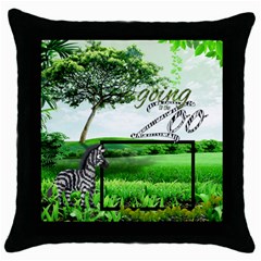Zebra Throw Pillow (5 styles) - Throw Pillow Case (Black) Zebra Throw Pillow (5 styles) - Throw Pillow Case (Black)