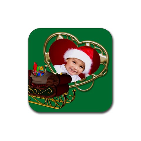 Christmas Sled Coaster By Deborah Front