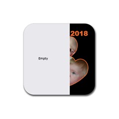 Sparkle Christmas Tree Square Coaster - Rubber Coaster (Square)