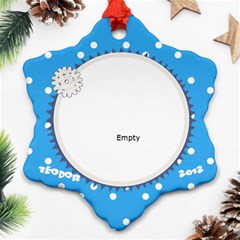 Teo - snowflake ornament - Snowflake Ornament (Two Sides)
