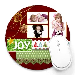 xmas - Collage Round Mousepad xmas - Collage Round Mousepad