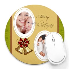 xmas - Collage Round Mousepad