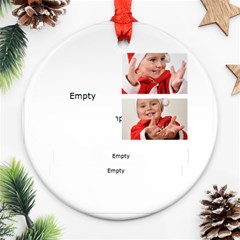xmas - Round Ornament (Two Sides)