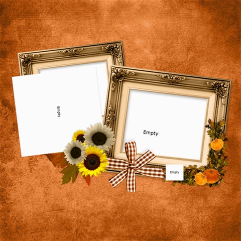 Autumn Delights 8 x8  Scrapbook Page - 1