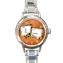 Autumn Delights - Round Italian Charm Watch 