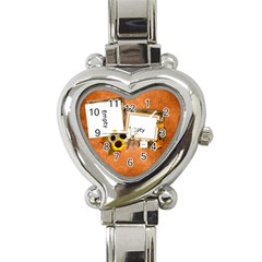 Autumn Delights - Heart Italian Charm Watch 