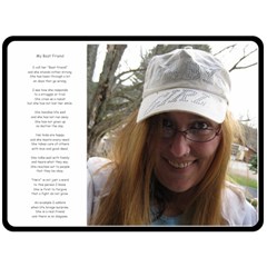 My Best Friend perfect - 80  x 56  Fleece Blanket (Large)