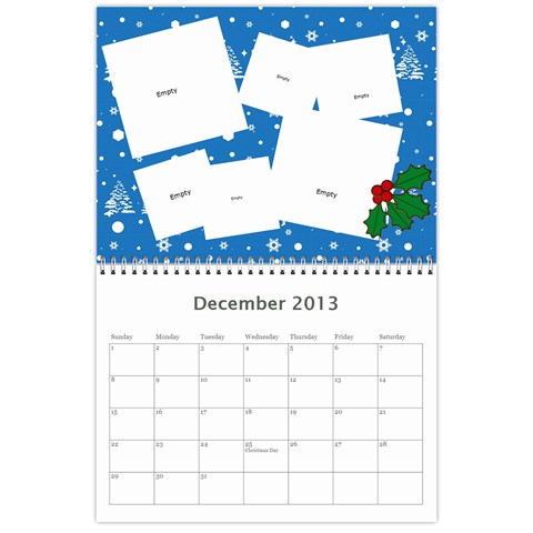 2013 Calendar By Jeri Dec 2013