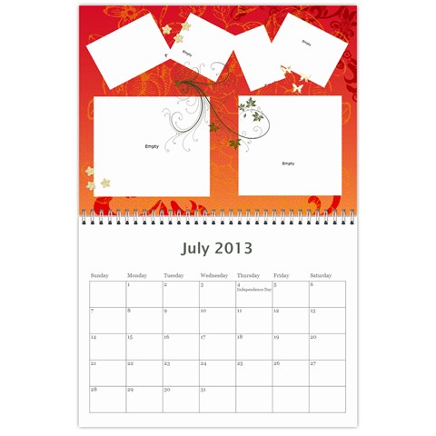 2013 Calendar By Jeri Jul 2013