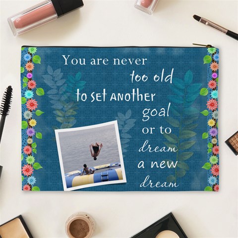 Never Too Old Xl Cosmetic Bag By Lil Back