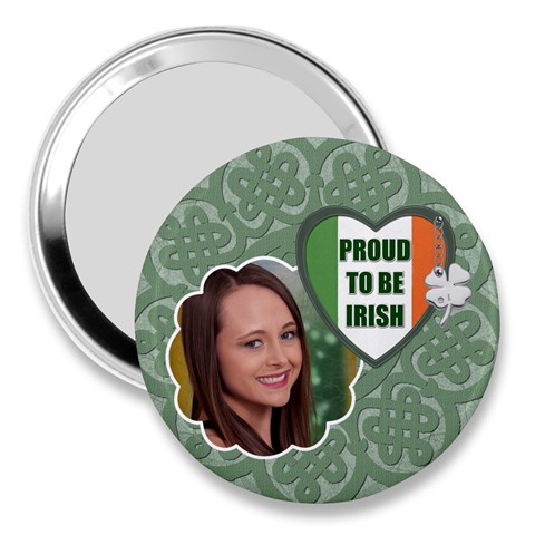 Proud To Be Irish 3  Handbag Mirror By Lil Front
